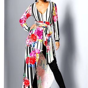 Venus Floral Maxi Top Sold Out NWOT